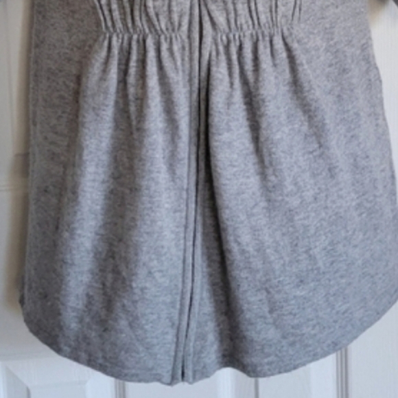 Anthropologie Moth gray zip up cinched waist lightweight sweater small - Picture 14 of 16